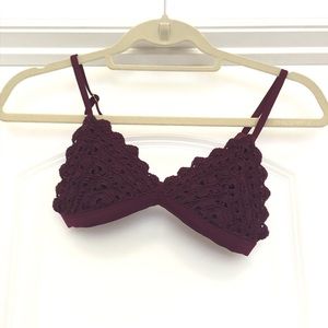 Crochet bikini top